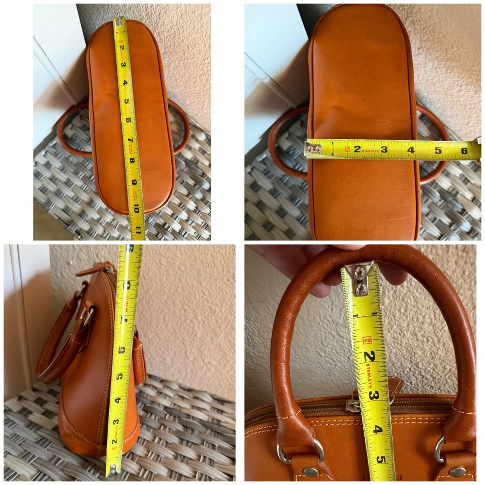 Genuine Italian Leather Mini Dome Satchel Handbag - I Medici Firenze - Picture 4 of 13